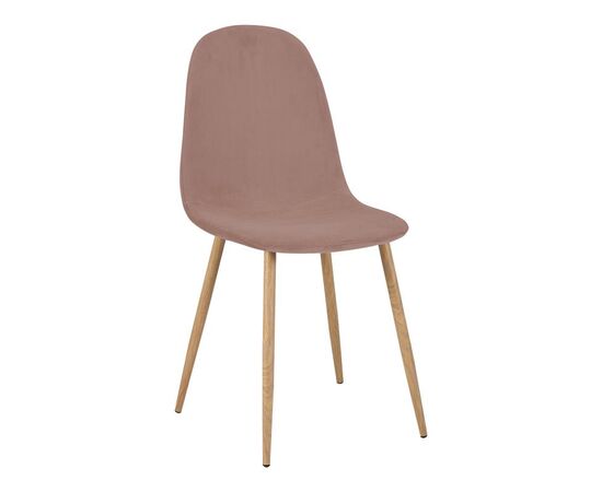 Καρέκλα Bella pakoworld σάπιο μήλο βελούδο με πόδι μέταλλο σε φυσική απόχρωση 43.5x52x89εκ - ΚΑΡΕΚΛΕΣ - ΠΟΛΥΘΡΟΝΕΣ ΕΣ. στο Milonadakis.gr