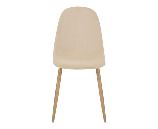 Καρέκλα Bella pakoworld μπεζ βελούδο με πόδι μέταλλο σε φυσική απόχρωση 43.5x52x89εκ - ΚΑΡΕΚΛΕΣ - ΠΟΛΥΘΡΟΝΕΣ ΕΣ. στο Milonadakis.gr