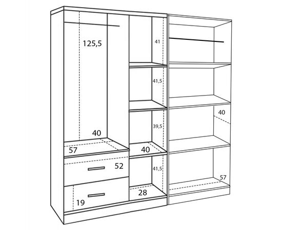 ΝΤΟΥΛΑΠΑ 5ΦΥΛΛΗ CAESAR HM21234.02 ΜΕΛΑΜΙΝΗ ΧΡΩΜΑ SONAMA 150x42.5x181Υεκ - ΝΤΟΥΛΑΠΕΣ στο Milonadakis.gr