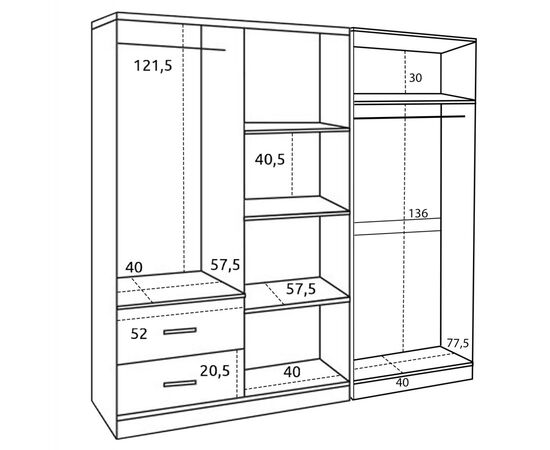 ΝΤΟΥΛΑΠΑ 6ΦΥΛΛΗ BLAKELY HM21235.01 ΜΕΛΑΜΙΝΗ ΧΡΩΜΑ ZEBRANO 201x43x181Υεκ - ΝΤΟΥΛΑΠΕΣ στο Milonadakis.gr