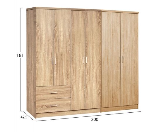 ΝΤΟΥΛΑΠΑ 6ΦΥΛΛΗ BLAKELY HM21235.02 ΜΕΛΑΜΙΝΗ ΧΡΩΜΑ SONAMA 201x43x181Υεκ - ΝΤΟΥΛΑΠΕΣ στο Milonadakis.gr