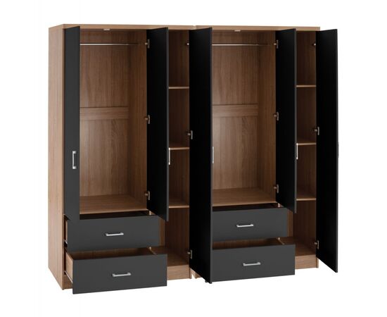 ΝΤΟΥΛΑΠΑ 6ΦΥΛΛΗ CAESAR HM21236.01 ΜΕΛΑΜΙΝΗ SONAMA & ΣΚΟΥΡΟ ΓΚΡΙ 180x42,5Χ181Υεκ. - ΝΤΟΥΛΑΠΕΣ στο Milonadakis.gr