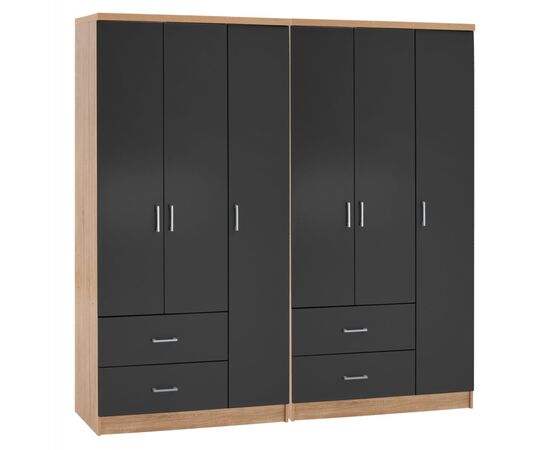 ΝΤΟΥΛΑΠΑ 6ΦΥΛΛΗ CAESAR HM21236.01 ΜΕΛΑΜΙΝΗ SONAMA & ΣΚΟΥΡΟ ΓΚΡΙ 180x42,5Χ181Υεκ. - ΝΤΟΥΛΑΠΕΣ στο Milonadakis.gr