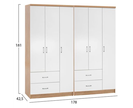 ΝΤΟΥΛΑΠΑ 6ΦΥΛΛΗ CAESAR HM21236.02 ΜΕΛΑΜΙΝΗ SONAMA & ΛΕΥΚΟ 180x42,5Χ181Υεκ. - ΝΤΟΥΛΑΠΕΣ στο Milonadakis.gr