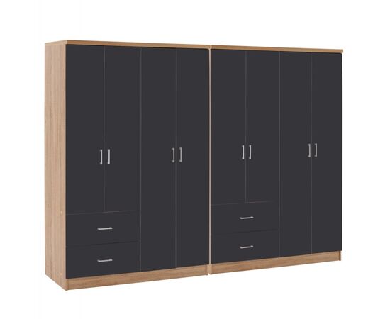 ΝΤΟΥΛΑΠΑ 8ΦΥΛΛΗ BRIANA HM21237.01 ΜΕΛΑΜΙΝΗ SONAMA & ΣΚΟΥΡΟ ΓΚΡΙ 241x42,5Χ180,5Υεκ. - ΝΤΟΥΛΑΠΕΣ στο Milonadakis.gr