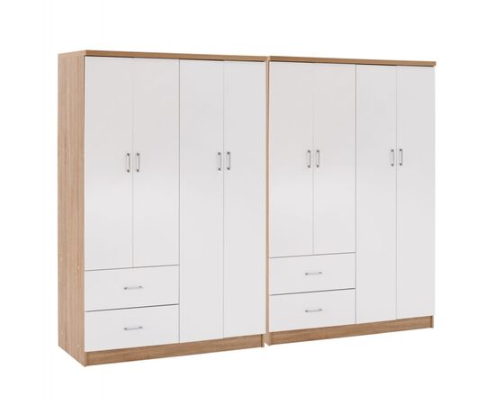 ΝΤΟΥΛΑΠΑ 8ΦΥΛΛΗ BRIANA HM21237.02 ΜΕΛΑΜΙΝΗ SONAMA & ΛΕΥΚΟ 241x42,5Χ180,5Υεκ. - ΝΤΟΥΛΑΠΕΣ στο Milonadakis.gr
