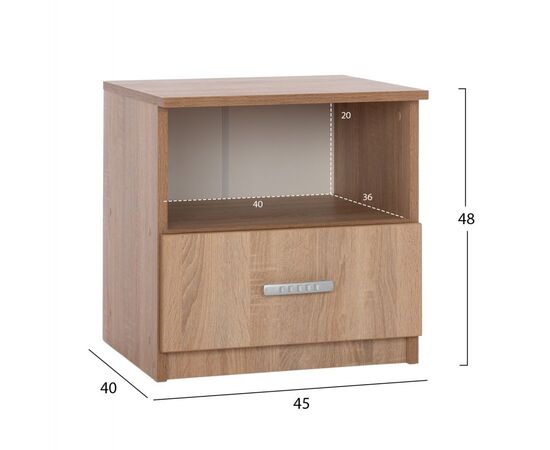 ΣΕΤ ΚΡΕΒΑΤΟΚΑΜΑΡΑΣ 5ΤΜΧ ADLER HM11758 ΜΕΛΑΜΙΝΗ SONAMA OAK-ΓΙΑ ΣΤΡΩΜΑ 160x200εκ - ΣΕΤ ΚΡΕΒΑΤΟΚΑΜΑΡΑΣ στο Milonadakis.gr