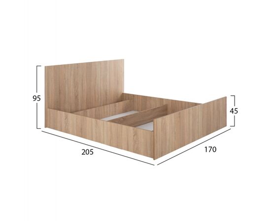ΣΕΤ ΚΡΕΒΑΤΟΚΑΜΑΡΑΣ 6ΤΜΧ ADLER HM11759 ΜΕΛΑΜΙΝΗ SONAMA OAK-ΓΙΑ ΣΤΡΩΜΑ 160x200εκ - ΣΕΤ ΚΡΕΒΑΤΟΚΑΜΑΡΑΣ στο Milonadakis.gr