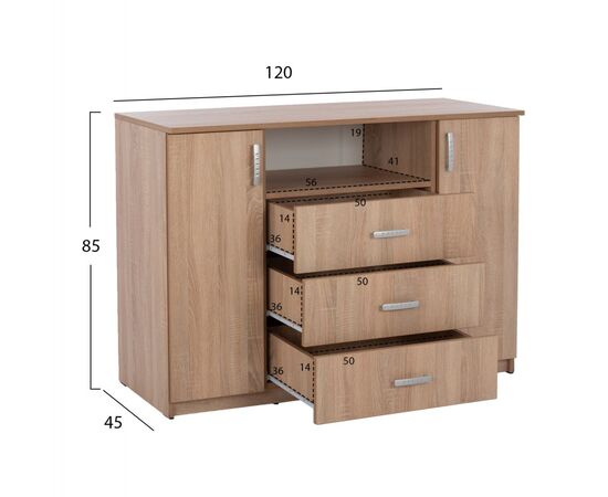 ΣΕΤ ΚΡΕΒΑΤΟΚΑΜΑΡΑΣ 6ΤΜΧ ADLER HM11759 ΜΕΛΑΜΙΝΗ SONAMA OAK-ΓΙΑ ΣΤΡΩΜΑ 160x200εκ - ΣΕΤ ΚΡΕΒΑΤΟΚΑΜΑΡΑΣ στο Milonadakis.gr