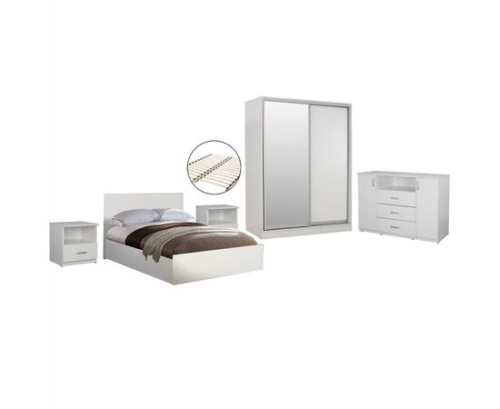 ΣΕΤ ΚΡΕΒΑΤΟΚΑΜΑΡΑΣ 6ΤΜΧ ADLER HM11759.03 ΜΕΛΑΜΙΝΗ ΛΕΥΚΗ-ΓΙΑ ΣΤΡΩΜΑ 160x200εκ - ΣΕΤ ΚΡΕΒΑΤΟΚΑΜΑΡΑΣ στο Milonadakis.gr