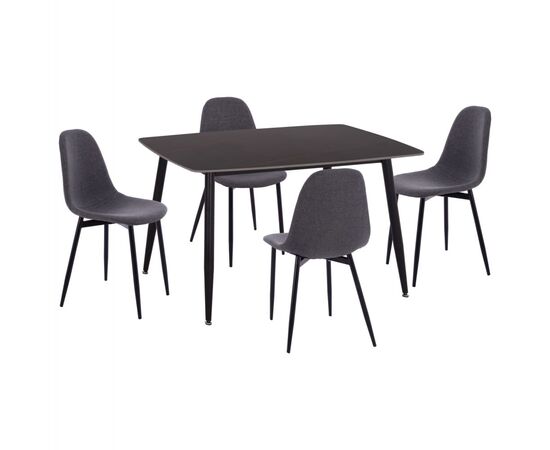 ΣΕΤ ΤΡΑΠΕΖΑΡΙΑΣ 5ΤΜΧ RAVEN HM21068.02 ΚΕΡΑΜΙΚΟ TOP ΜΑΥΡΟ ΜΑΡΜΑΡΟ--ΓΚΡΙ ΥΦΑΣΜΑ - ΤΡΑΠΕΖΑΡΙΕΣ στο Milonadakis.gr