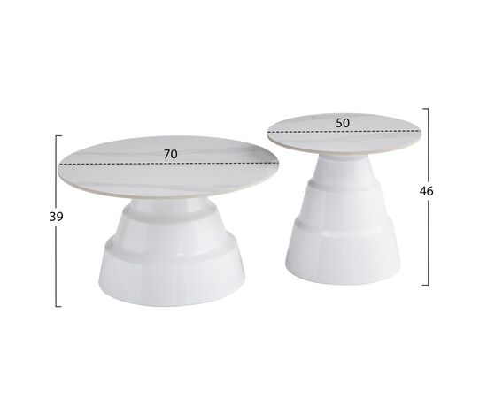 ΤΡΑΠΕΖΙΑ ΣΑΛΟΝΙΟΥ LIDOX HM18306.01 SINTERED STONE TOPS KAI ΒΑΣΕΙΣ--ΛΕΥΚΑ Φ50 & Φ70 - ΤΡΑΠΕΖΙΑ ΚΟΥΖΙΝΑΣ στο Milonadakis.gr