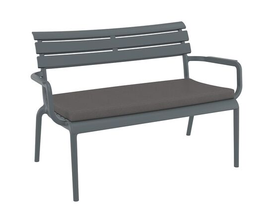 PARIS ΜΑΞΙΛΑΡΙ ΚΑΝΑΠΕ 100Χ50Χ5εκ. DARK GREY - ΜΑΞΙΛΑΡΙΑ στο Milonadakis.gr