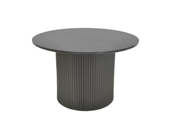 Τραπέζι σαλονιού Dovel pakoworld mdf σε μαύρη απόχρωση Φ70x40εκ - ΤΡΑΠΕΖΙΑ ΚΟΥΖΙΝΑΣ στο Milonadakis.gr