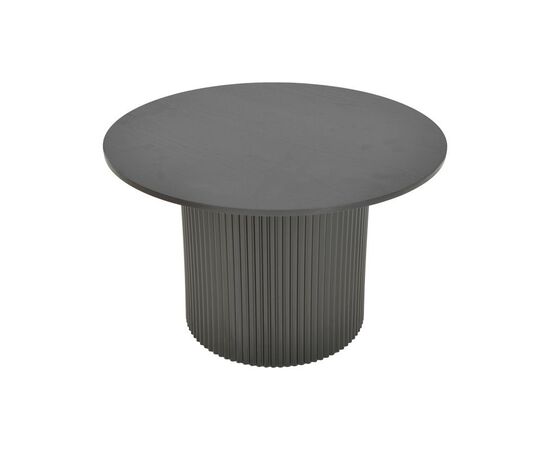 Τραπέζι σαλονιού Dovel pakoworld mdf σε μαύρη απόχρωση Φ70x40εκ - ΤΡΑΠΕΖΙΑ ΚΟΥΖΙΝΑΣ στο Milonadakis.gr