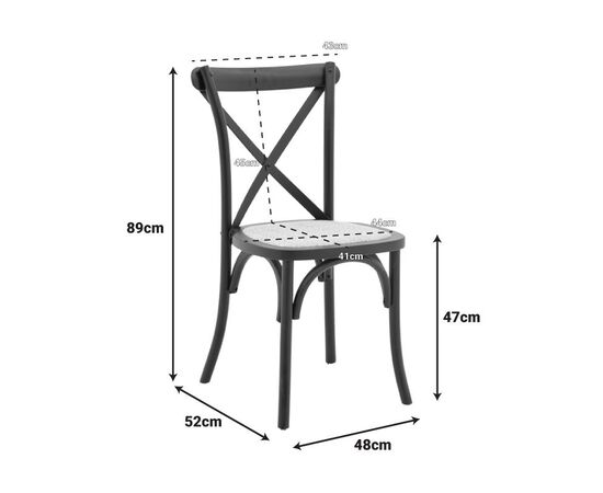 Καρέκλα Dylon pakoworld στοιβαζόμενη ξύλο οξιάς-rattan άβαφη 48x52x89εκ - ΚΑΡΕΚΛΕΣ - ΠΟΛΥΘΡΟΝΕΣ ΕΣ. στο Milonadakis.gr