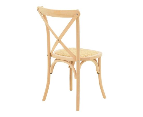 Καρέκλα Dylon pakoworld στοιβαζόμενη ξύλο οξιάς-rattan άβαφη 48x52x89εκ - ΚΑΡΕΚΛΕΣ - ΠΟΛΥΘΡΟΝΕΣ ΕΣ. στο Milonadakis.gr