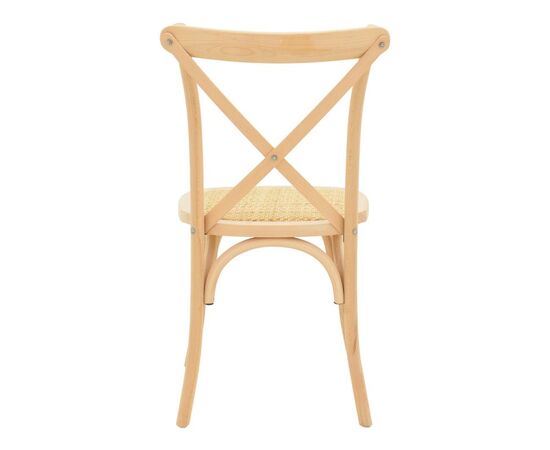 Καρέκλα Dylon pakoworld στοιβαζόμενη ξύλο οξιάς-rattan άβαφη 48x52x89εκ - ΚΑΡΕΚΛΕΣ - ΠΟΛΥΘΡΟΝΕΣ ΕΣ. στο Milonadakis.gr