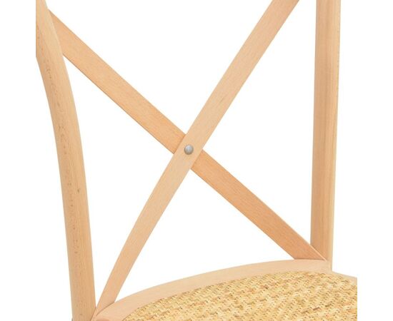 Καρέκλα Dylon pakoworld στοιβαζόμενη ξύλο οξιάς-rattan άβαφη 48x52x89εκ - ΚΑΡΕΚΛΕΣ - ΠΟΛΥΘΡΟΝΕΣ ΕΣ. στο Milonadakis.gr