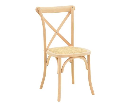 Καρέκλα Dylon pakoworld στοιβαζόμενη ξύλο οξιάς-rattan άβαφη 48x52x89εκ - ΚΑΡΕΚΛΕΣ - ΠΟΛΥΘΡΟΝΕΣ ΕΣ. στο Milonadakis.gr