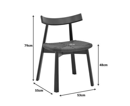Καρέκλα Clareta pakoworld rubberwood-σχοινί σε φυσική απόχρωση 53x55x79εκ - ΚΑΡΕΚΛΕΣ - ΠΟΛΥΘΡΟΝΕΣ ΕΣ. στο Milonadakis.gr