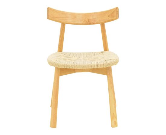 Καρέκλα Clareta pakoworld rubberwood-σχοινί σε φυσική απόχρωση 53x55x79εκ - ΚΑΡΕΚΛΕΣ - ΠΟΛΥΘΡΟΝΕΣ ΕΣ. στο Milonadakis.gr