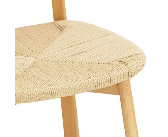 Καρέκλα Clareta pakoworld rubberwood-σχοινί σε φυσική απόχρωση 53x55x79εκ - ΚΑΡΕΚΛΕΣ - ΠΟΛΥΘΡΟΝΕΣ ΕΣ. στο Milonadakis.gr