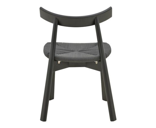 Καρέκλα Clareta pakoworld rubberwood-σχοινί σε μαύρη απόχρωση 53x55x79εκ - ΚΑΡΕΚΛΕΣ - ΠΟΛΥΘΡΟΝΕΣ ΕΣ. στο Milonadakis.gr