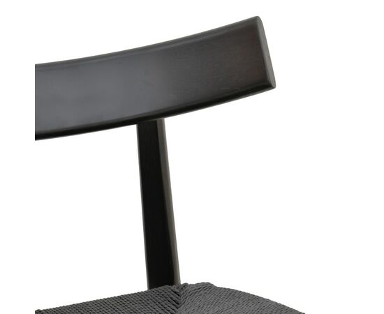 Καρέκλα Clareta pakoworld rubberwood-σχοινί σε μαύρη απόχρωση 53x55x79εκ - ΚΑΡΕΚΛΕΣ - ΠΟΛΥΘΡΟΝΕΣ ΕΣ. στο Milonadakis.gr