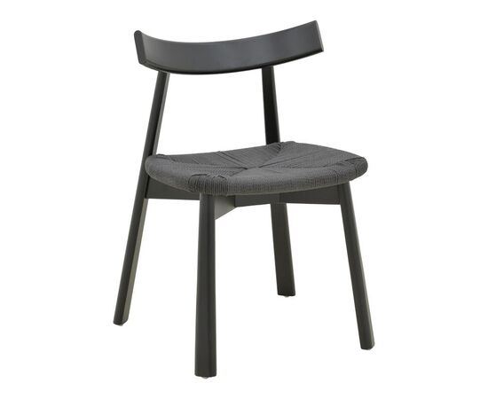 Καρέκλα Clareta pakoworld rubberwood-σχοινί σε μαύρη απόχρωση 53x55x79εκ - ΚΑΡΕΚΛΕΣ - ΠΟΛΥΘΡΟΝΕΣ ΕΣ. στο Milonadakis.gr