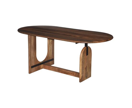 Τραπέζι Jenkou pakoworld mango ξύλο σε φυσική απόχρωση 180x90x76εκ - ΤΡΑΠΕΖΙΑ ΚΟΥΖΙΝΑΣ στο Milonadakis.gr