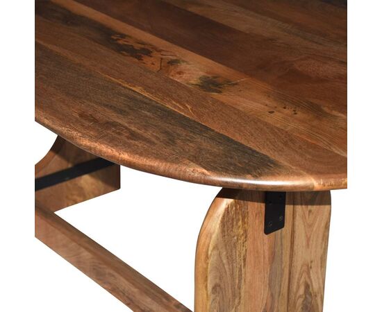 Τραπέζι Jenkou pakoworld mango ξύλο σε φυσική απόχρωση 180x90x76εκ - ΤΡΑΠΕΖΙΑ ΚΟΥΖΙΝΑΣ στο Milonadakis.gr