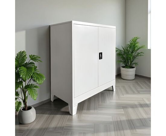 Ντουλάπι Armon pakoworld μέταλλο σε απόχρωση ανοιχτό γκρι 90x45x100εκ - ΟΡΓΑΝΩΣΗ ΣΠΙΤΙΟΥ στο Milonadakis.gr