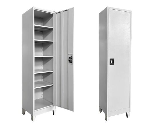 Ντουλάπα-στήλη Koya pakoworld μέταλλο σε απόχρωση ανοιχτό γκρι 50x45x190εκ - ΟΡΓΑΝΩΣΗ ΣΠΙΤΙΟΥ στο Milonadakis.gr