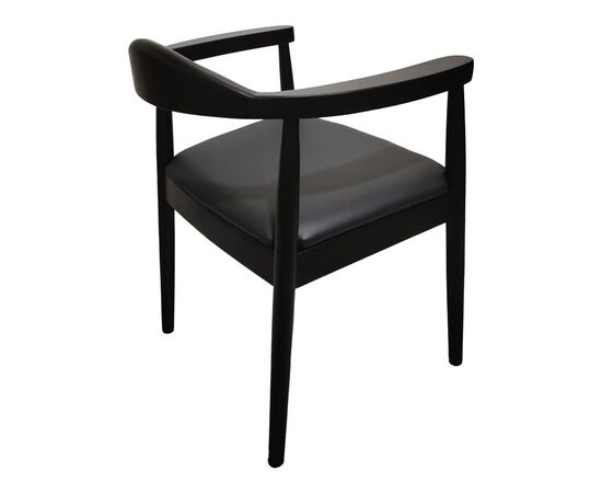 Πολυθρόνα Joube pakoworld rubberwood σε μαύρη απόχρωση με μαύρο pu μαξιλάρι 50x62x72εκ - ΚΑΡΕΚΛΕΣ - ΠΟΛΥΘΡΟΝΕΣ στο Milonadakis.gr