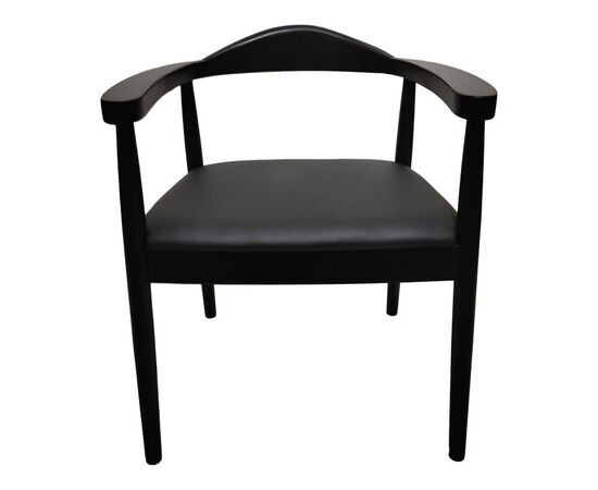 Πολυθρόνα Joube pakoworld rubberwood σε μαύρη απόχρωση με μαύρο pu μαξιλάρι 50x62x72εκ - ΚΑΡΕΚΛΕΣ - ΠΟΛΥΘΡΟΝΕΣ στο Milonadakis.gr