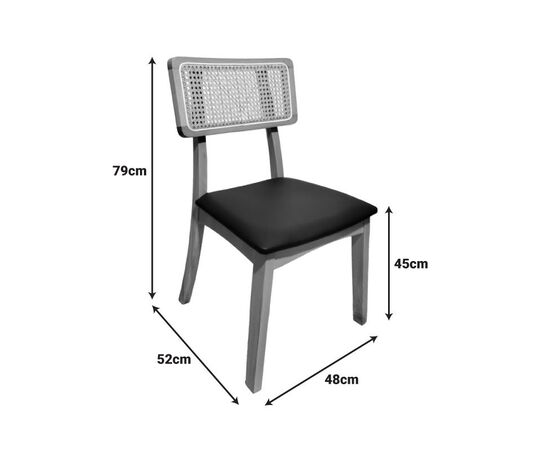 Καρέκλα Renna pakoworld ξύλο οξιάς σε φυσική απόχρωση με μαύρο pu μαξιλάρι 48x52x79εκ - ΚΑΡΕΚΛΕΣ - ΠΟΛΥΘΡΟΝΕΣ ΕΣ. στο Milonadakis.gr