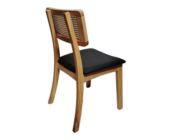 Καρέκλα Renna pakoworld ξύλο οξιάς σε φυσική απόχρωση με μαύρο pu μαξιλάρι 48x52x79εκ - ΚΑΡΕΚΛΕΣ - ΠΟΛΥΘΡΟΝΕΣ ΕΣ. στο Milonadakis.gr