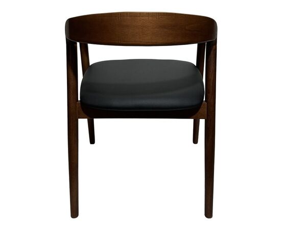 Πολυθρόνα Hogie pakoworld rubberwood σε καφέ απόχρωση με μαύρο pu μαξιλάρι 61x60x76εκ - ΚΑΡΕΚΛΕΣ - ΠΟΛΥΘΡΟΝΕΣ στο Milonadakis.gr