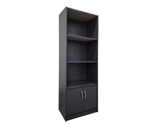 Βιβλιοθήκη Tekaro pakoworld σε ανθρακί απόχρωση 60x29x166εκ - ΒΙΒΛΙΟΘΗΚΕΣ στο Milonadakis.gr