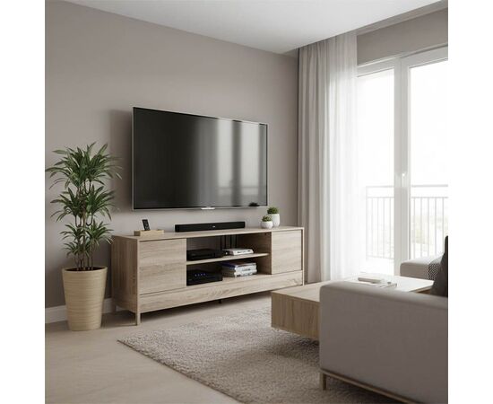 Έπιπλο τηλεόρασης Sasa pakoworld σε sonoma απόχρωση 120x35x41.5εκ - ΕΠΙΠΛΑ ΤΗΛΕΟΡΑΣΗΣ στο Milonadakis.gr