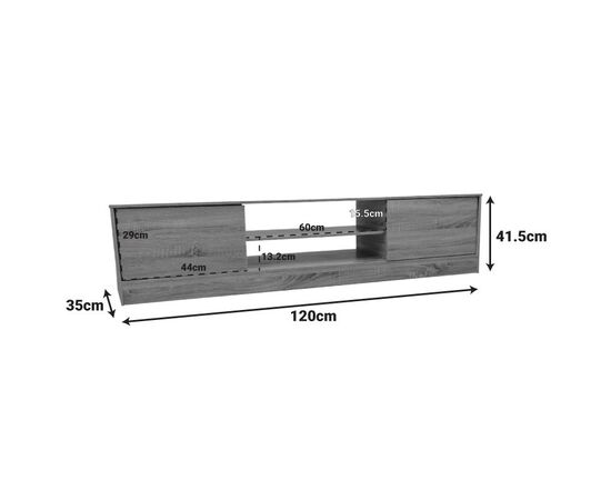 Έπιπλο τηλεόρασης Sasa I pakoworld σε sonoma απόχρωση 150x35x41.5εκ - ΕΠΙΠΛΑ ΤΗΛΕΟΡΑΣΗΣ στο Milonadakis.gr