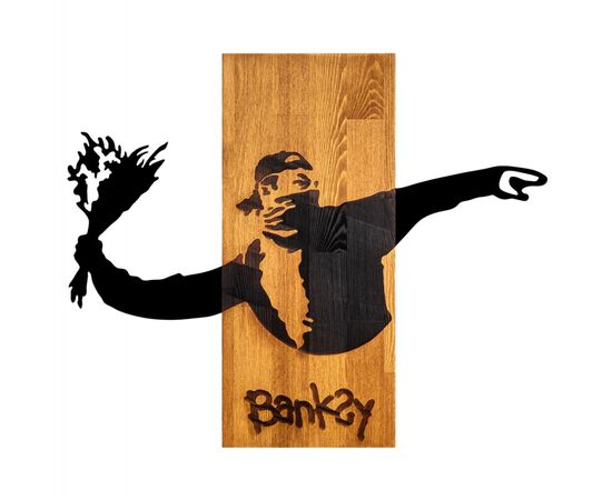 ΔΙΑΚΟΣΜΗΤΙΚΟ ΤΟΙΧΟΥ BANKSY HM4757-ΦΥΛΛΑ ΜΕΤΑΛΛΟΥ ΜΑΥΡΑ-ΞΥΛΟ 69x3(βάθος)x58Υεκ. - ΔΙΑΚΟΣΜΗΤΙΚΑ ΤΟΙΧΟΥ στο Milonadakis.gr