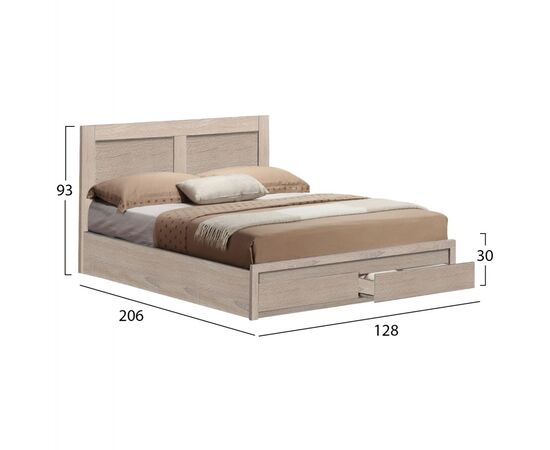 ΚΡΕΒΑΤΙ CAPRI HM665.02 ΜΕ 2 ΣΥΡΤΑΡΙΑ ΜΕΛΑΜΙΝΗ SONAMA ΓΙΑ ΣΤΡΩΜΑ 120x200εκ. - ΚΡΕΒΑΤΙΑ στο Milonadakis.gr