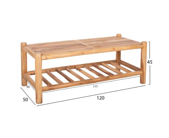 ΣΕΤ ΣΑΛΟΝΙ 4ΤΜΧ EDDARD HM9340.25 ΑΠΟ ΜΑΣΙΦ ΞΥΛΟ TEAK  ΦΥΣΙΚΟ - ΛΕΥΚΟ - ΣΕΤ ΣΑΛΟΝΙΑ στο Milonadakis.gr