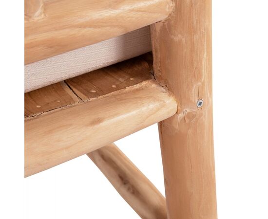 ΣΕΤ ΣΑΛΟΝΙ 4ΤΜΧ EDDARD HM9340.25 ΑΠΟ ΜΑΣΙΦ ΞΥΛΟ TEAK  ΦΥΣΙΚΟ - ΛΕΥΚΟ - ΣΕΤ ΣΑΛΟΝΙΑ στο Milonadakis.gr