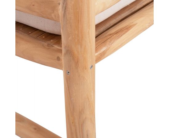 ΣΕΤ ΣΑΛΟΝΙ 4ΤΜΧ EDDARD HM9340.25 ΑΠΟ ΜΑΣΙΦ ΞΥΛΟ TEAK  ΦΥΣΙΚΟ - ΛΕΥΚΟ - ΣΕΤ ΣΑΛΟΝΙΑ στο Milonadakis.gr