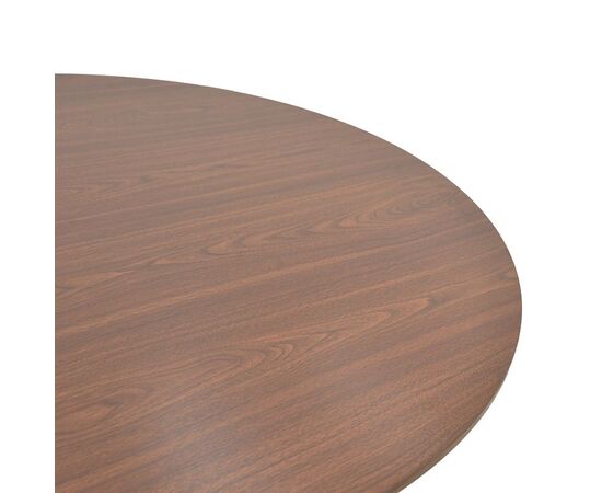 Τραπέζι Karulo pakoworld mdf σε καρυδί απόχρωση Φ120x76εκ - ΤΡΑΠΕΖΙΑ ΚΟΥΖΙΝΑΣ στο Milonadakis.gr