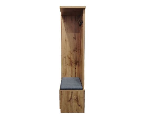 Έπιπλο εισόδου Zomie pakoworld σε oak απόχρωση 131x41.5x180.4εκ - ΕΠΙΠΛΑ ΕΙΣΟΔΟΥ στο Milonadakis.gr