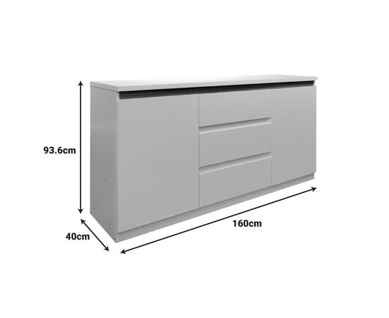 Μπουφές Chiemo pakoworld σε φυσική απόχρωση 160x40x93.6εκ - ΜΠΟΥΦΕΔΕΣ-ΚΟΝΣΟΛΕΣ στο Milonadakis.gr